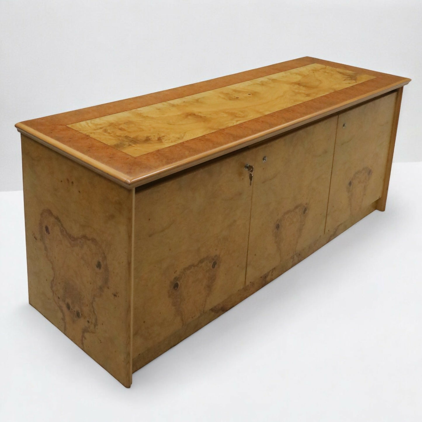 Birdseye Maple Executive Boardroom Sideboard Lockable Doors FREE UK Delivery*. SBR9249/1806D