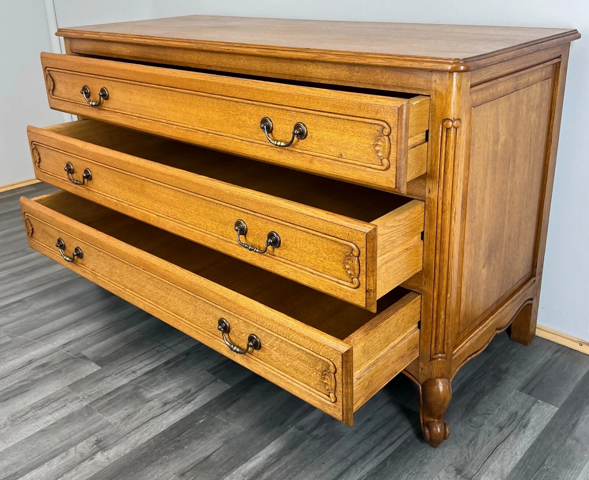 Chest of Drawers Vintage French Louis XIV Sideboard Carved Cabinet LOT 2937