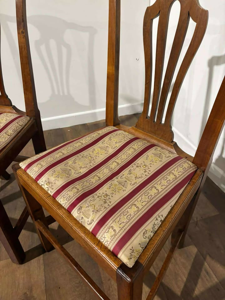 Pair of Georgian Mahogany Side Chairs