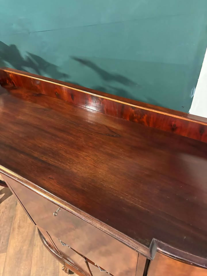 Vintage Mahogany Bureau with Side Cupboardsmm