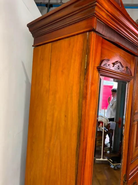 Edwardian Mahogany Compactum Wardrobe