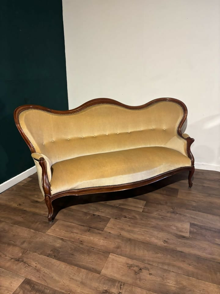 Victorian Mahogany Framed Sofa4