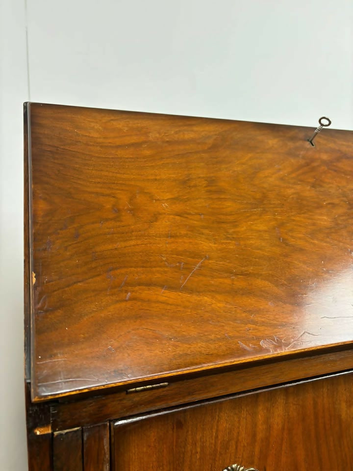Vintage Figured Walnut Bureau