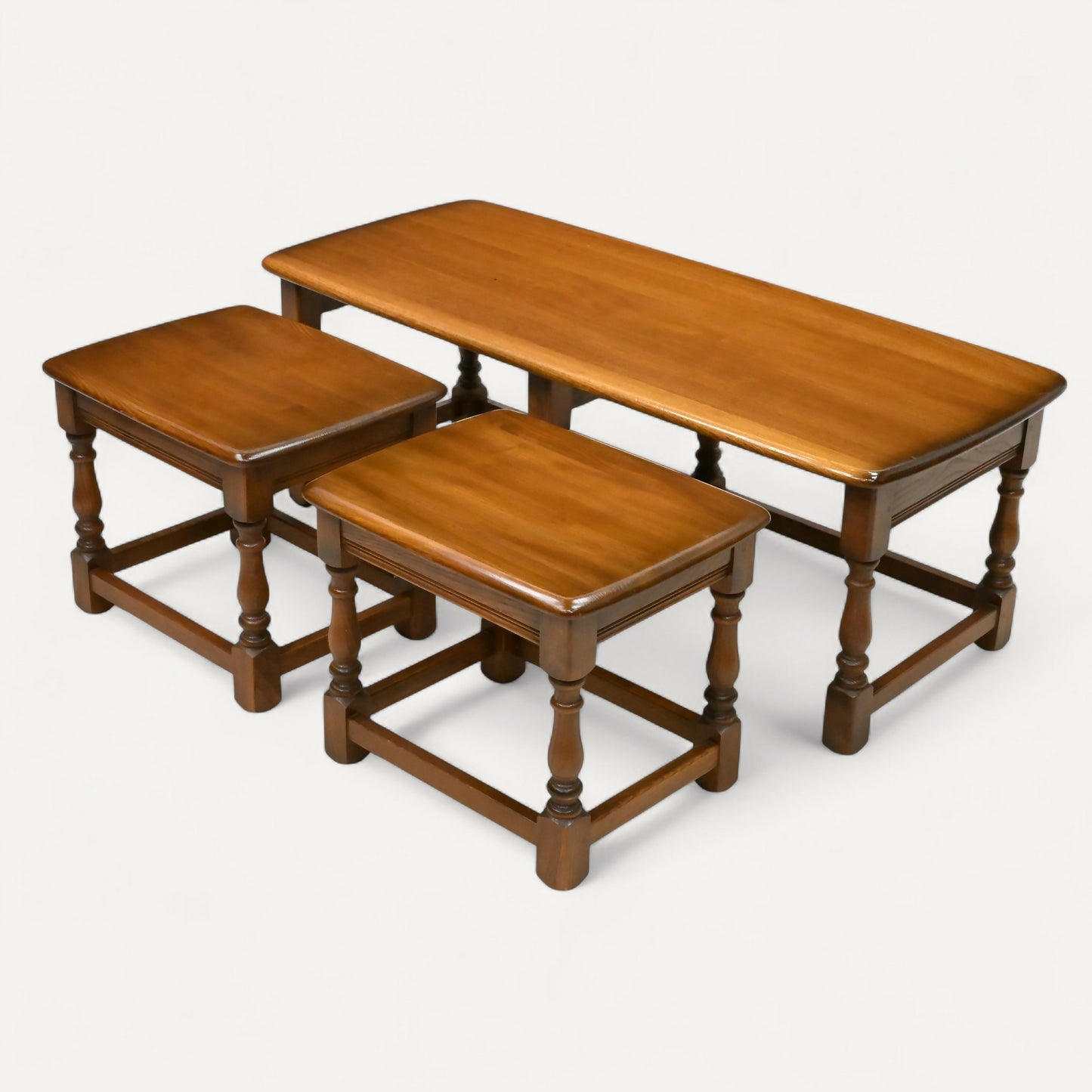 Ercol Nest Of Tables Long Coffee Table And 2 Side Tables GD FREE UK Delivery*. SBR10879/0109E