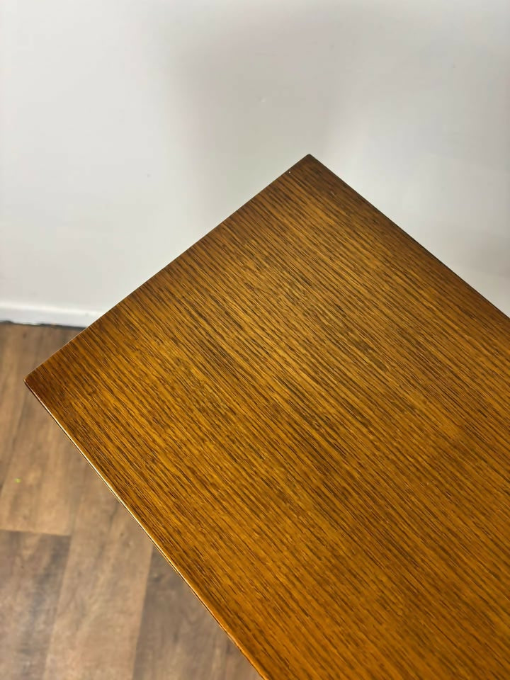 Priory Oak Bookcase with Linen Fold Doors