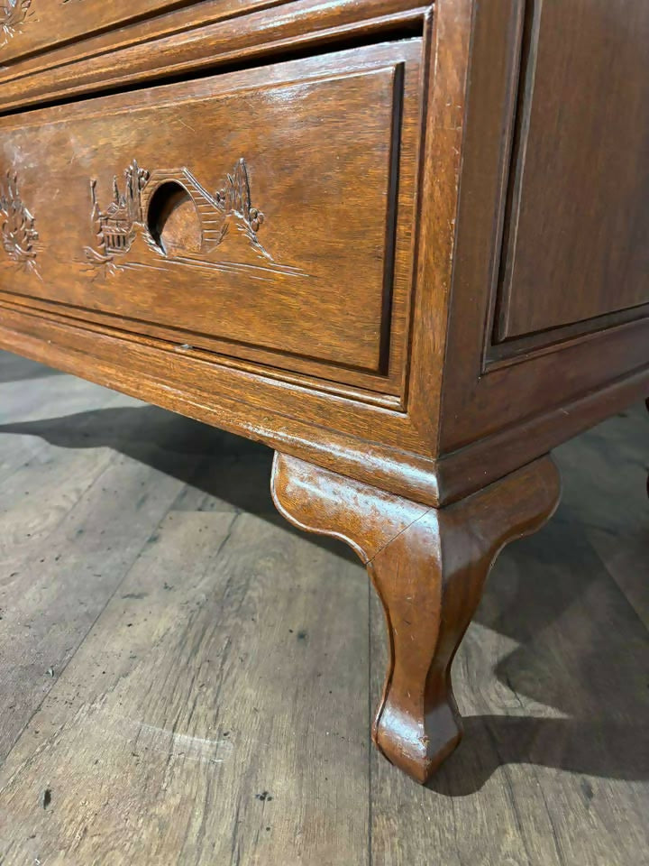 Oriental Style Camphor Wood Bureau