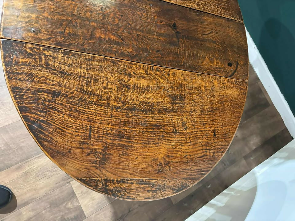 Early Georgian Oak Drop Leaf Gateleg Tablenbn
