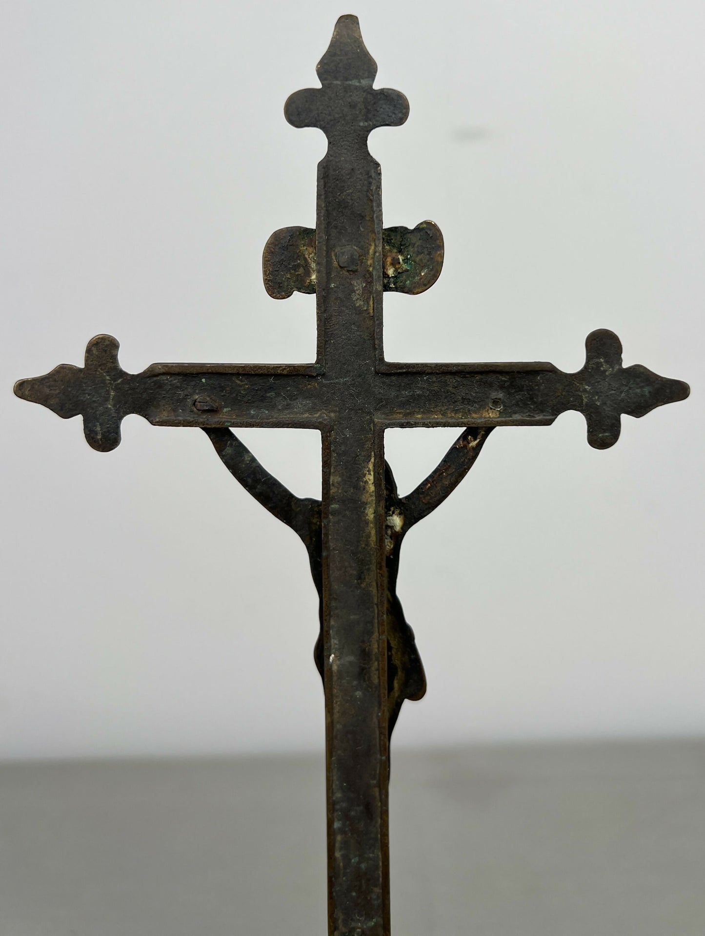 Crucifix Vintage French Style Religious Cross Standing Ornament LOT 6442