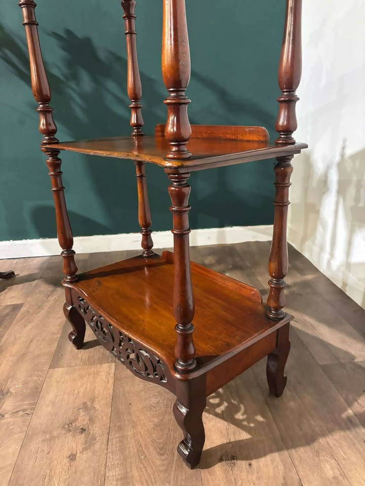 Victorian Mahogany Three Tier Whatnotmm