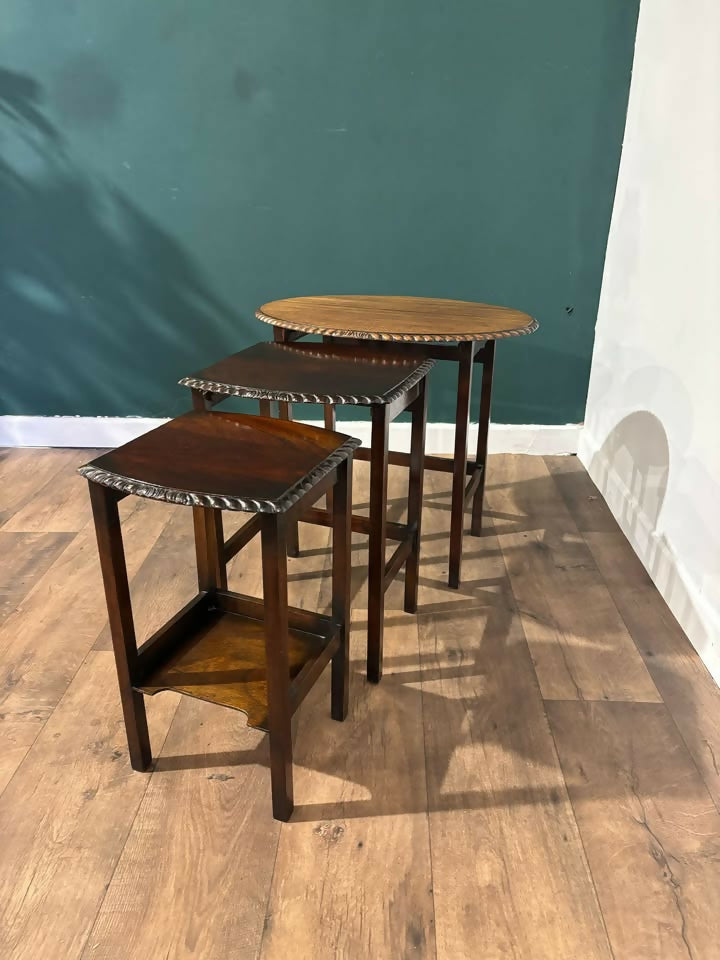Mid Century Mahogany Nest Of Tables7