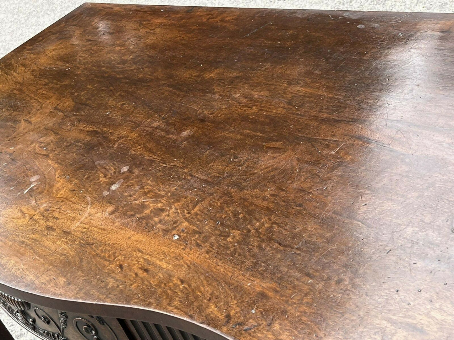 Vintage Mahogany Console Hall Table, Server. With Central Drawer.