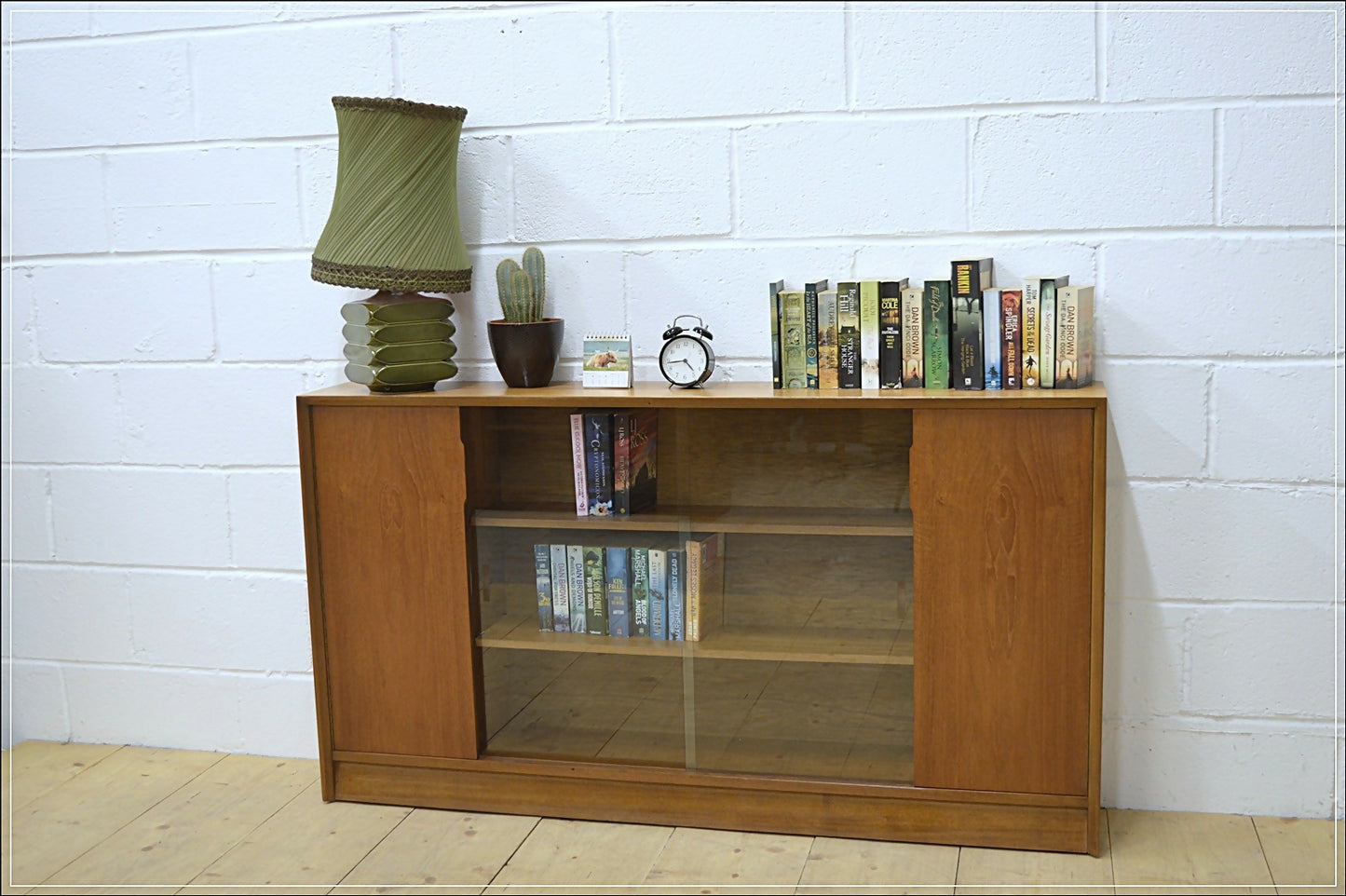 Vintage sideboard bookcase teak Herbert Gibbs EON mid century danish