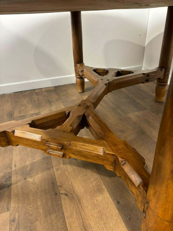 Custom Made Oval Elm Dining Table