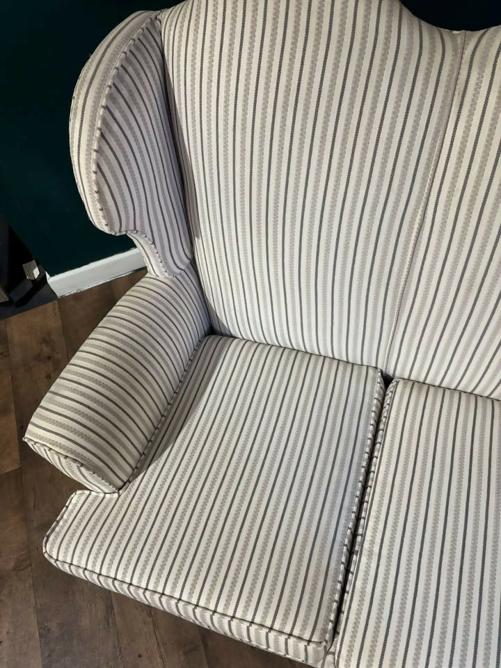 Queen Anne Style Triple Camel Back Sofa5