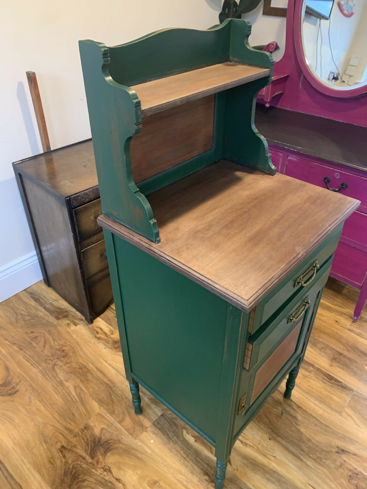 Small Vintage Washstand or Free Standing Kitchen Unit