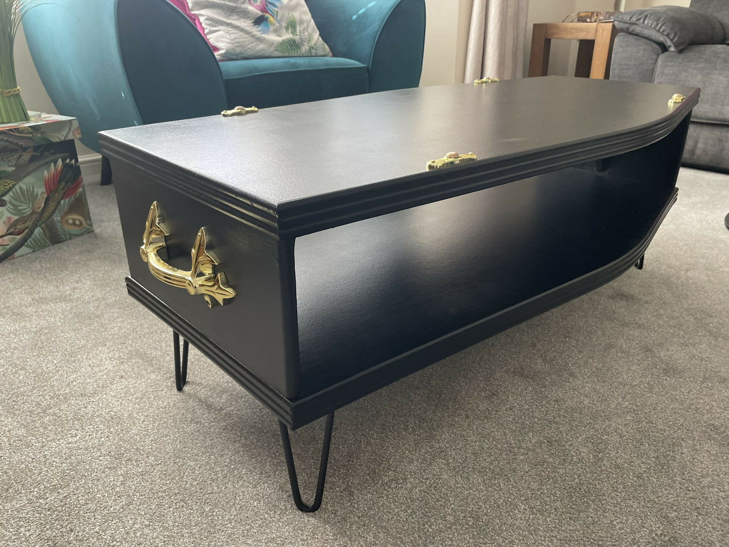 Beautiful Bespoke Coffin Style Coffee Table