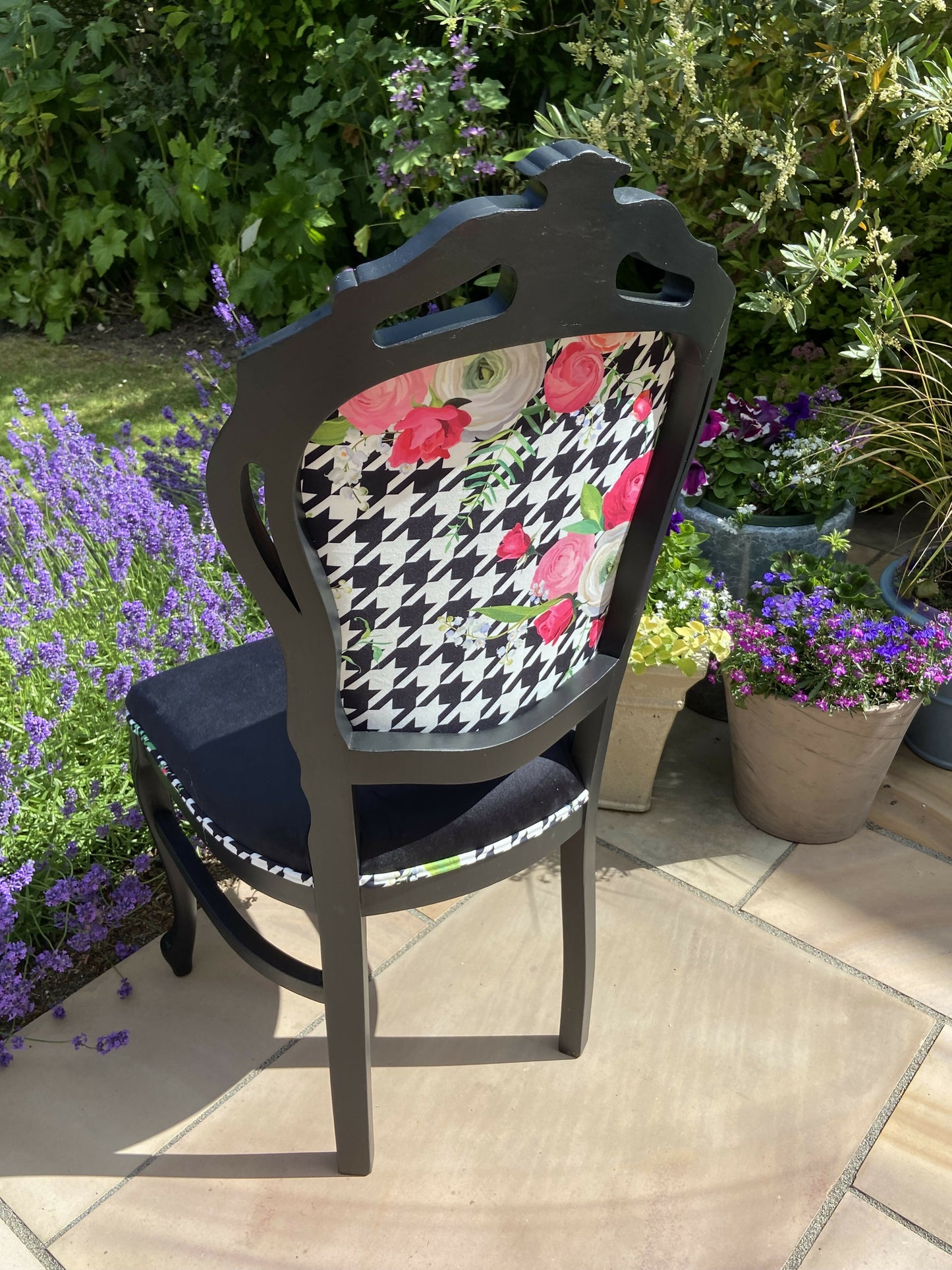 Floral Statement Upholstered Chair