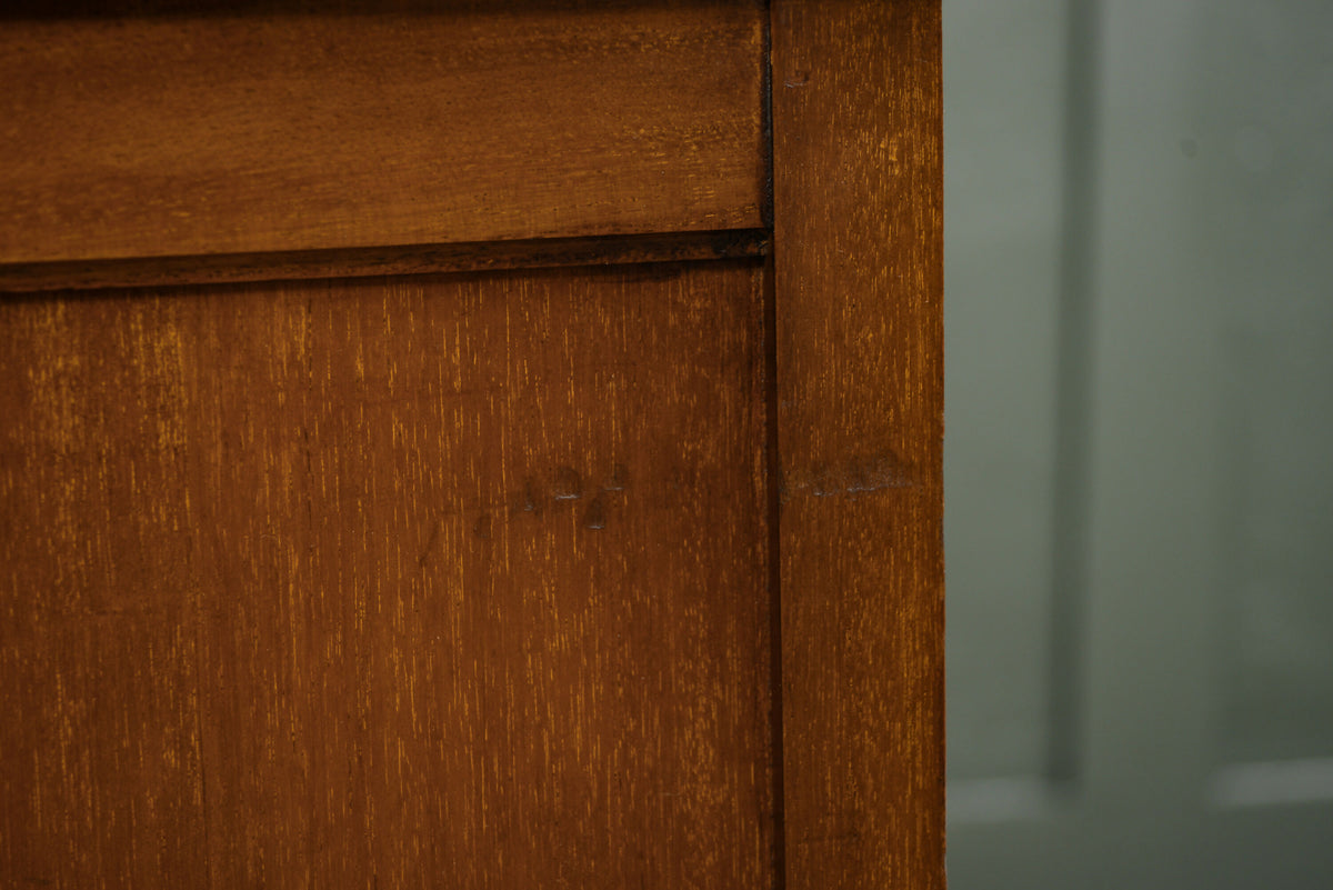 Mahogany Sheet Music Cabinet with Drop Down Front Drawers