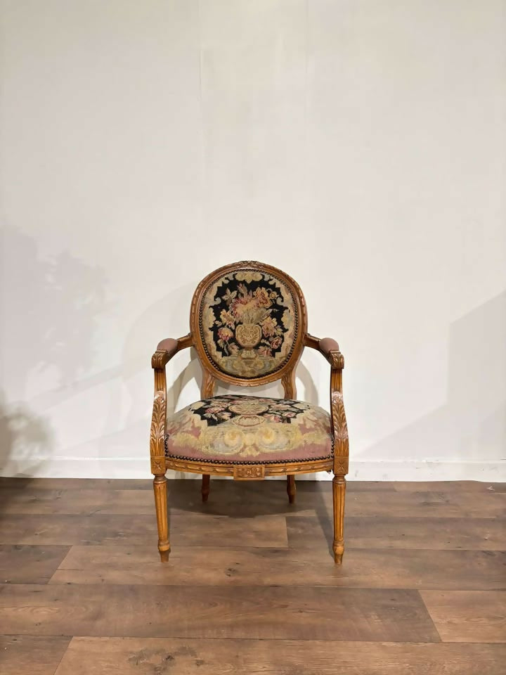 French Fauteuil Elbow Chairv