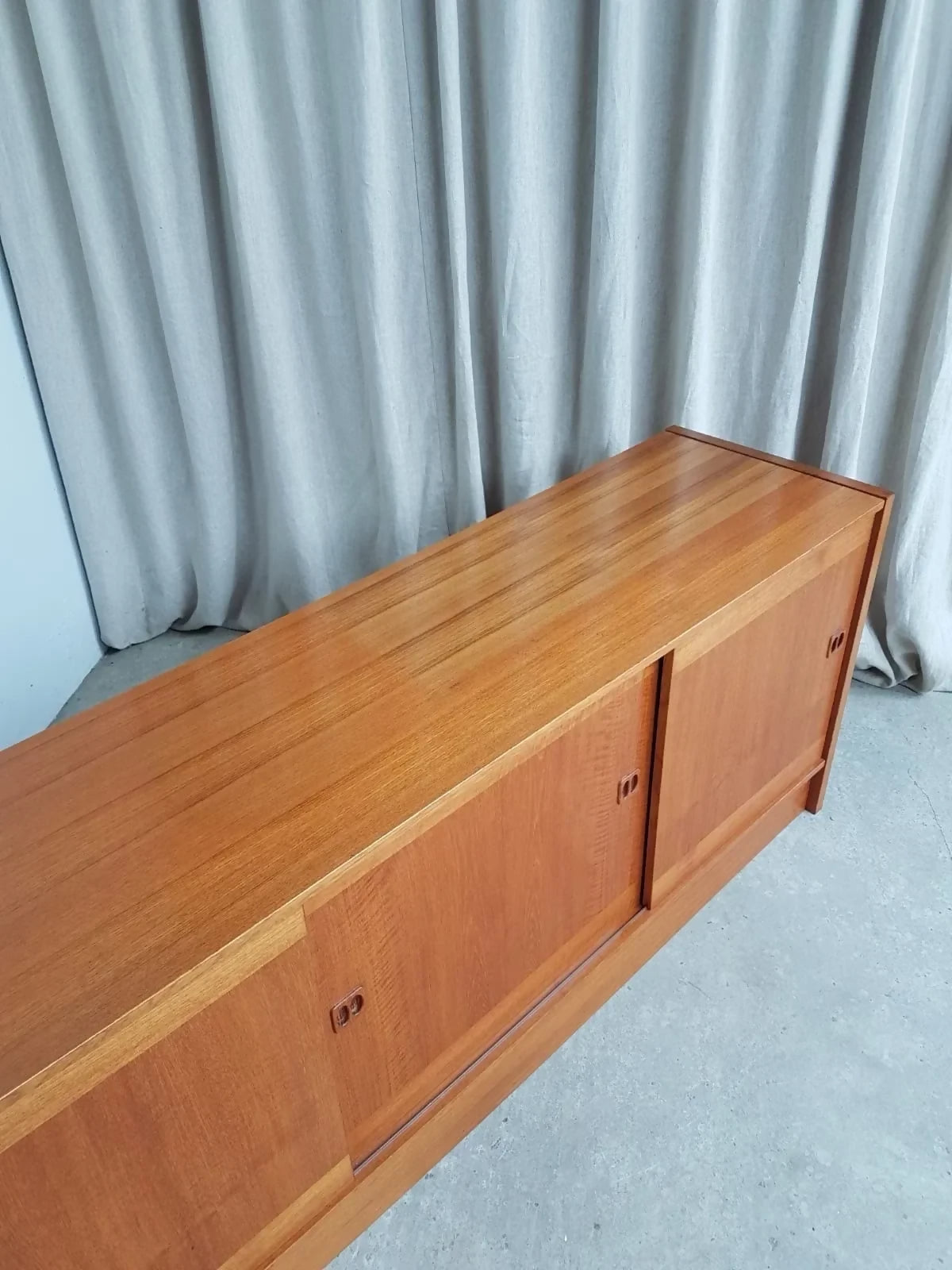 Vintage Mid Century Clausen & Son Large Danish Sideboard Media Cabinet Unit R911