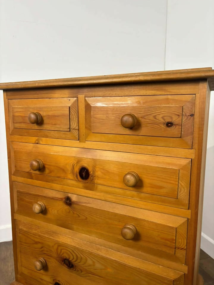 Contemporary Pine Chest Of Drawers
