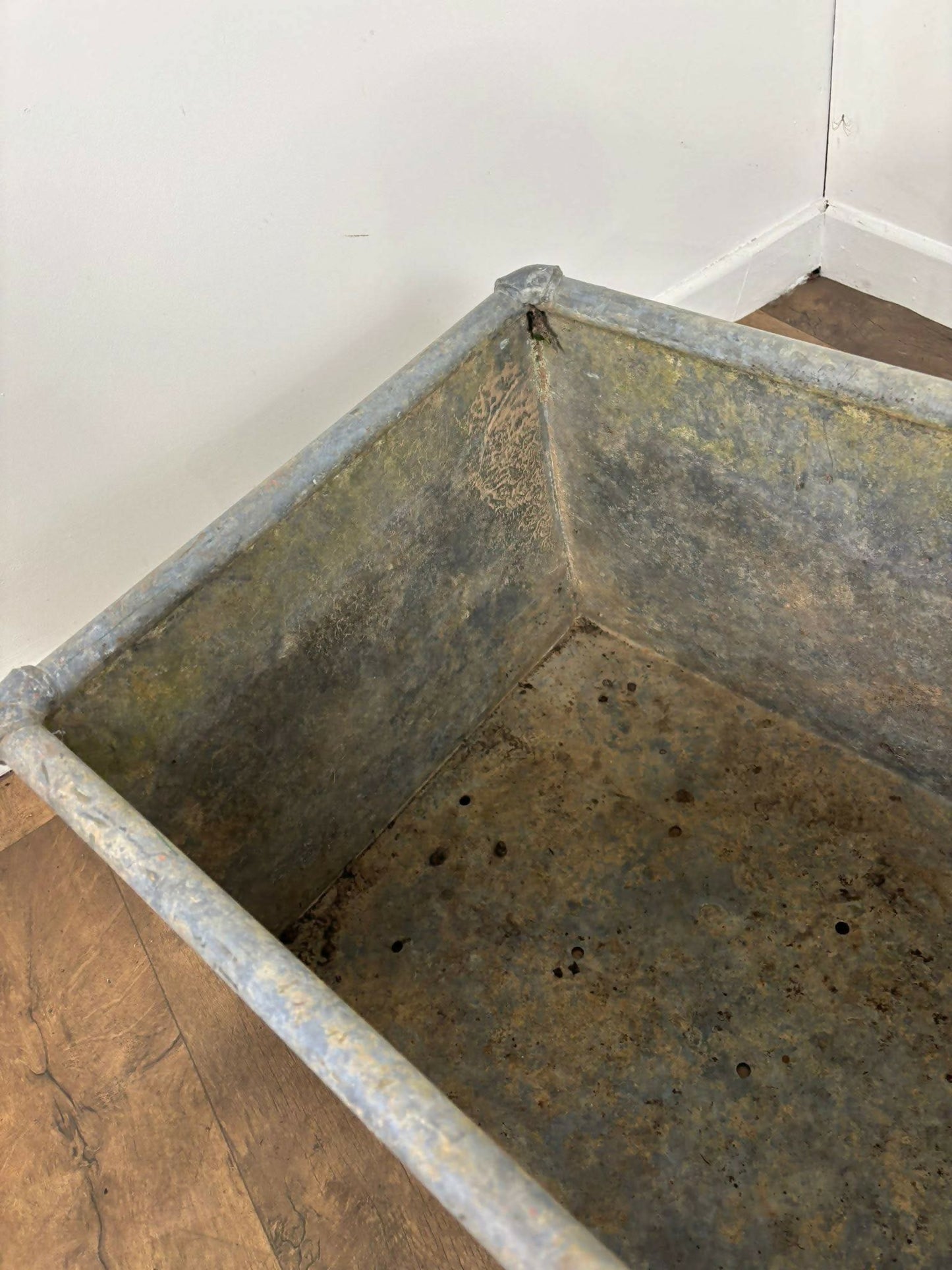 Vintage Galvanised Planter
