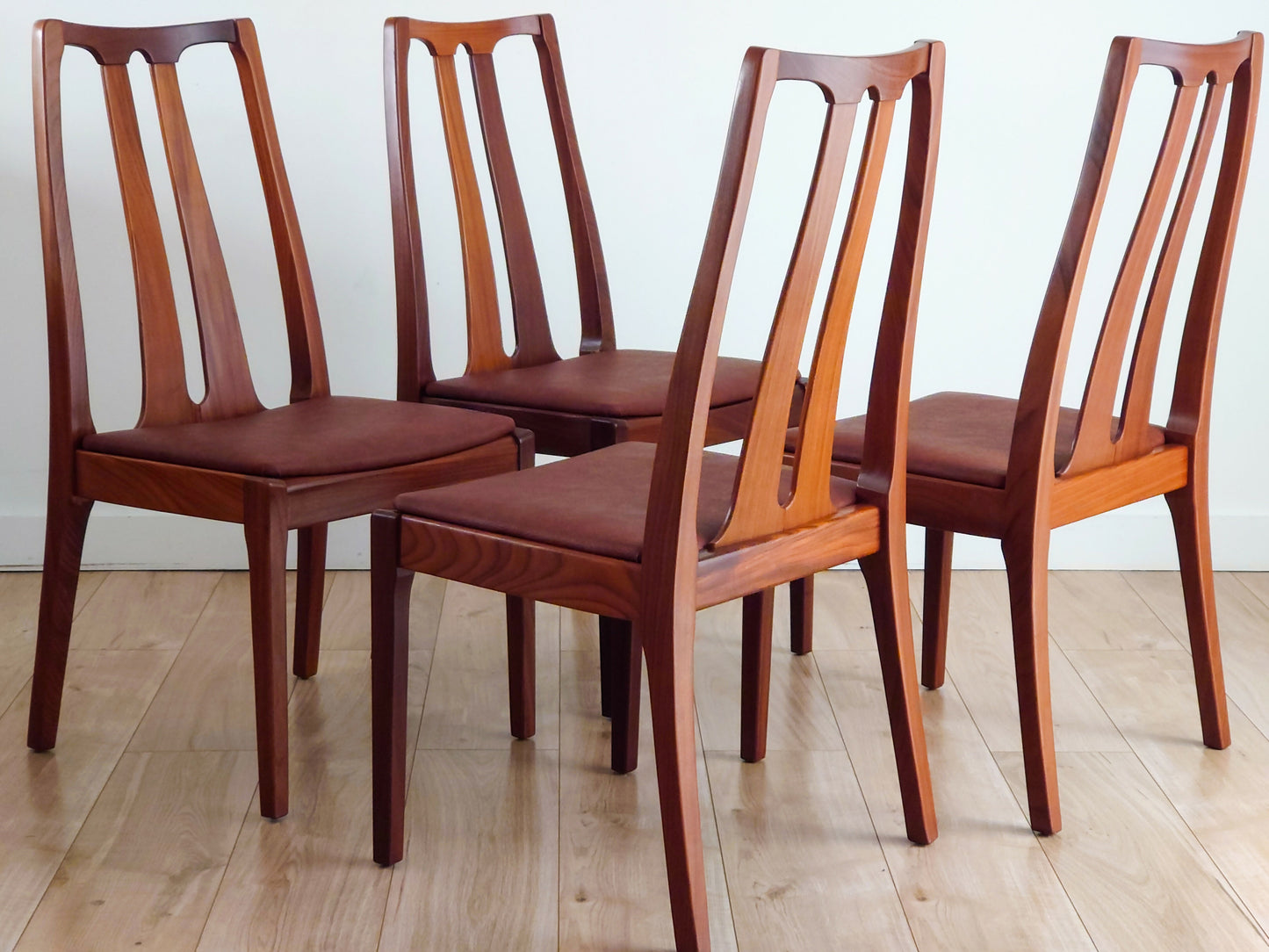 Mid century retro Nathan dining chairs set of 6