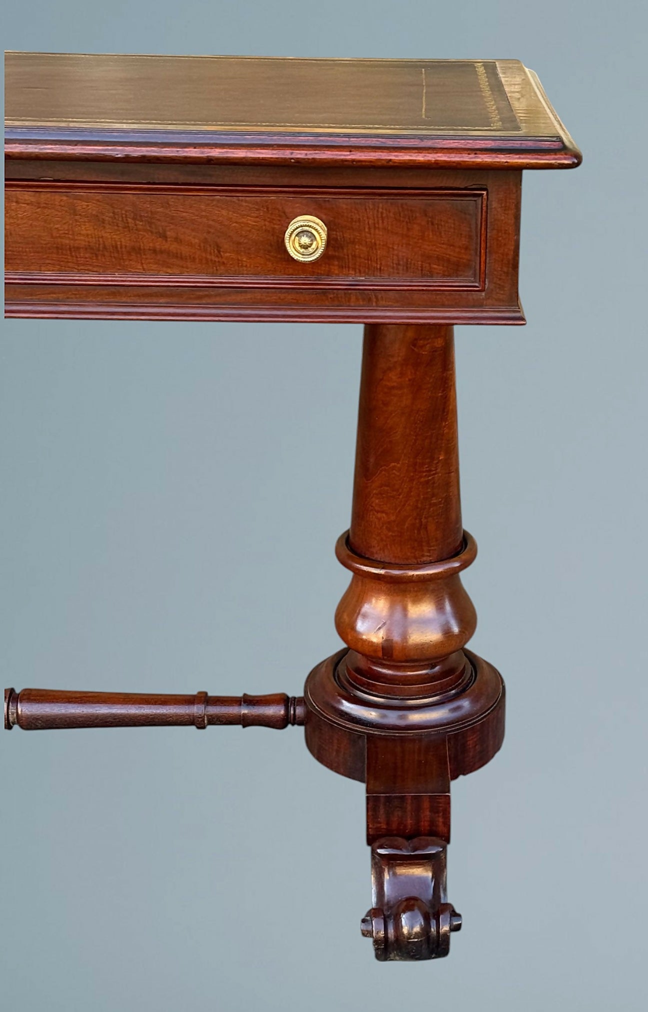 19th Century Victorian Mahogany Writing Table / Desk