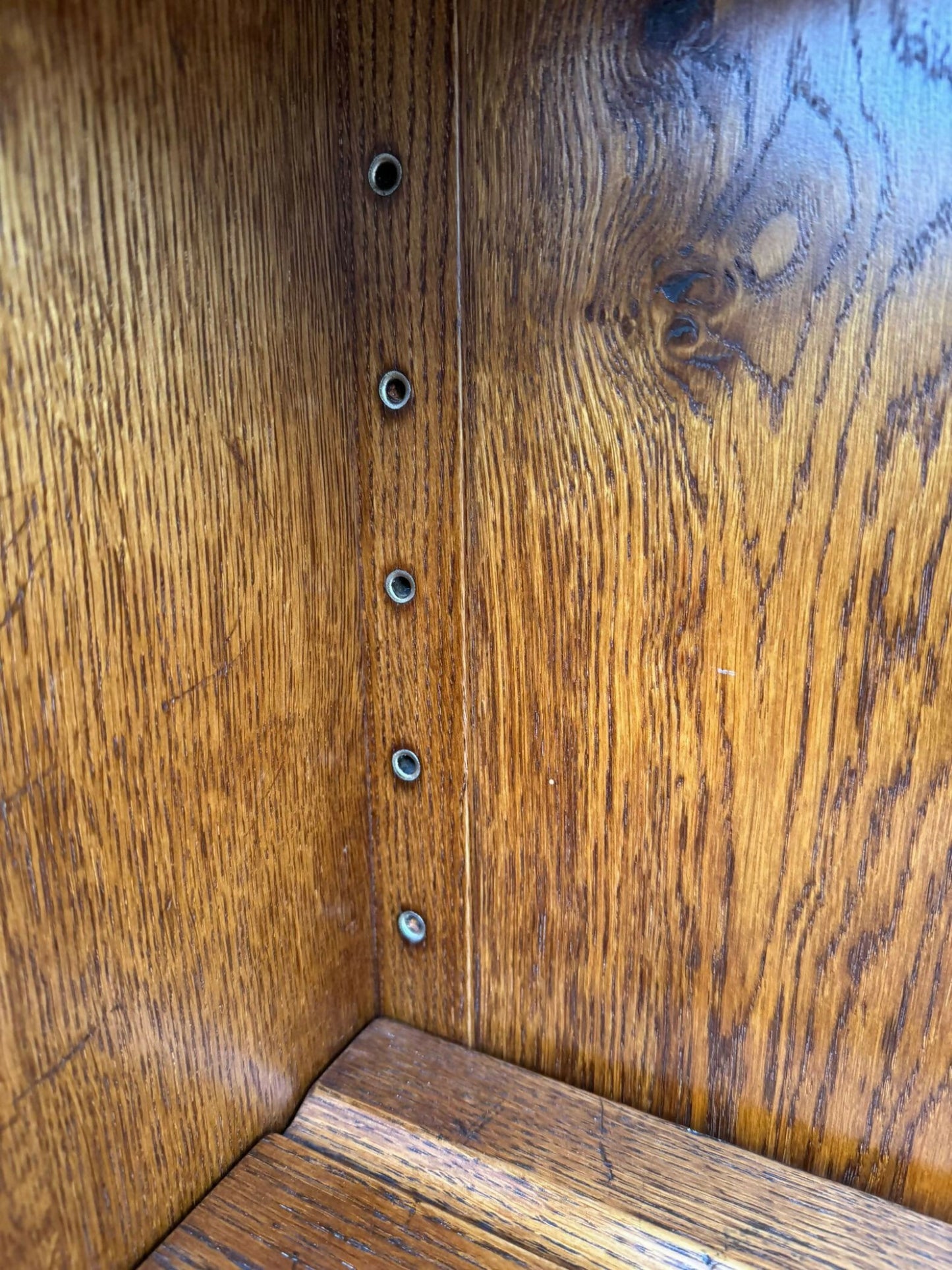 Good Quality Oak Glazed Bookcase