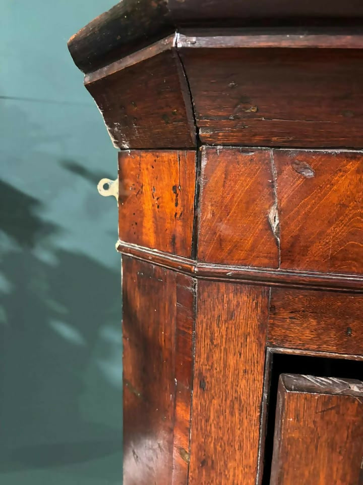 Antique Inlaid Corner Cupboardb