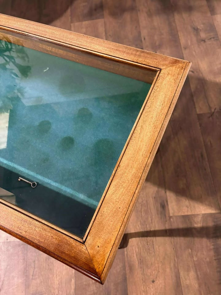 Vintage Glazed Bijouterie Display Table on Cabriole Supports