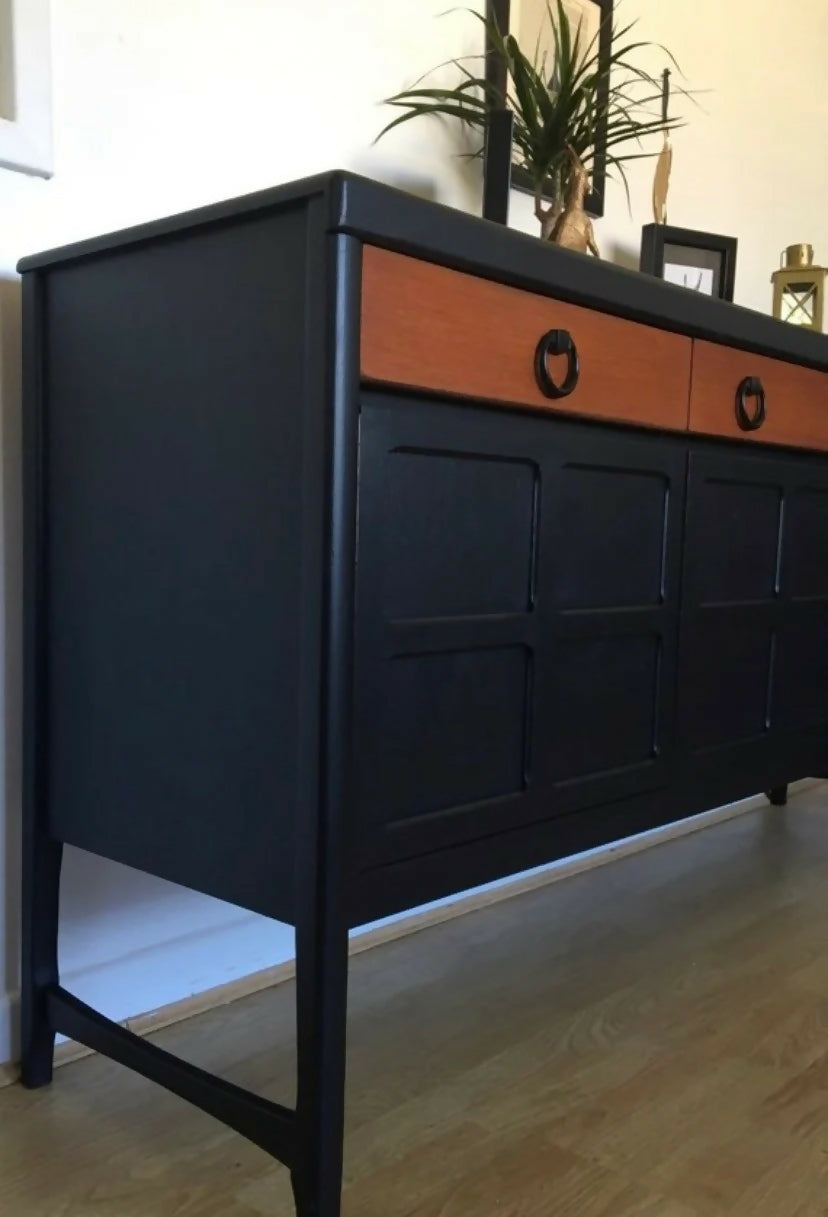 Large Black Vintage Nathan sideboard