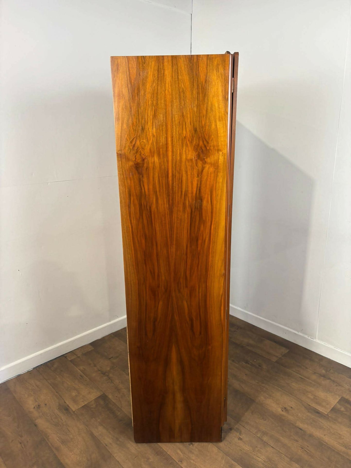 1950's Vintage Walnut Veneered Wardrobe