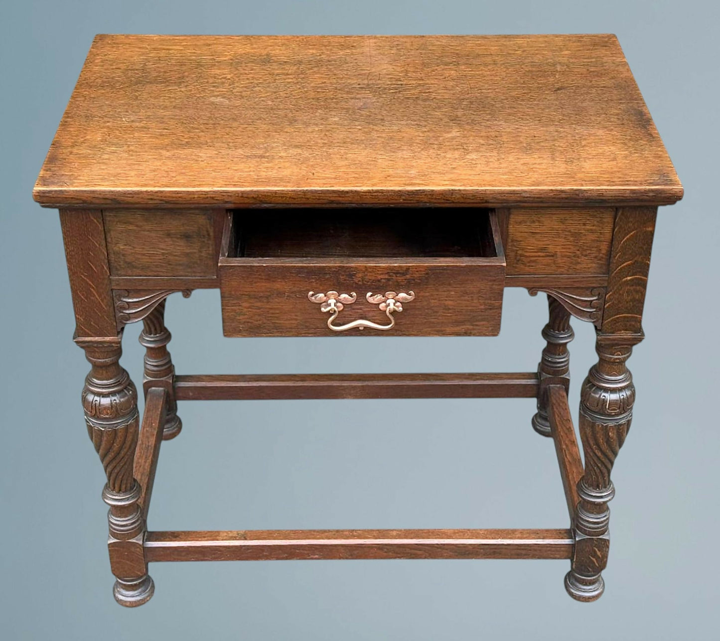 Edwardian Oak Side Table / Hall Table