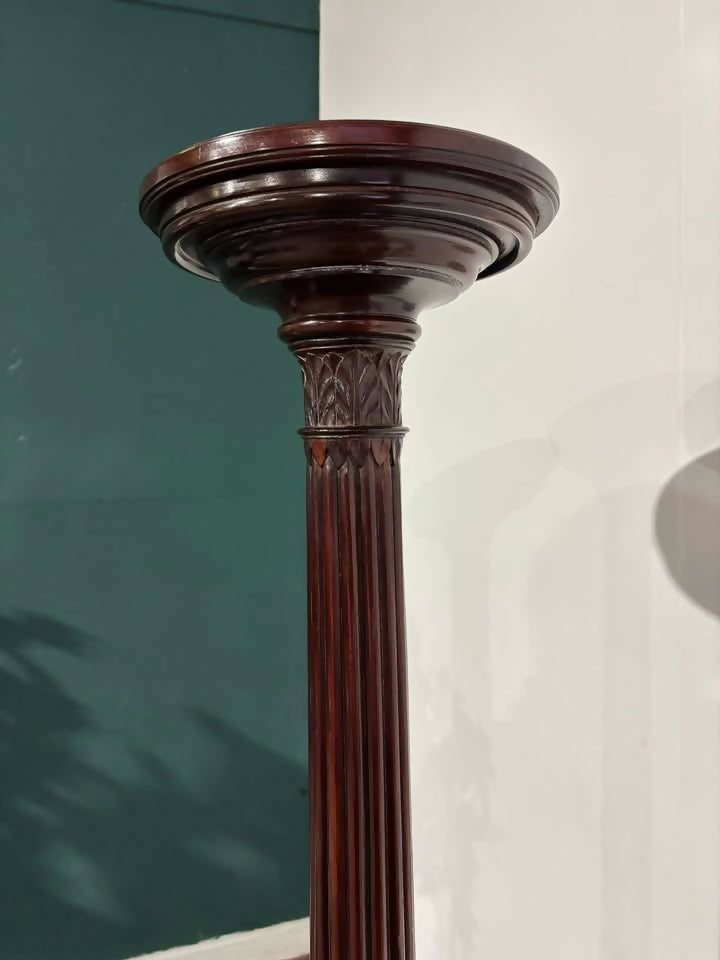Mahogany Torchere Plant Stand n