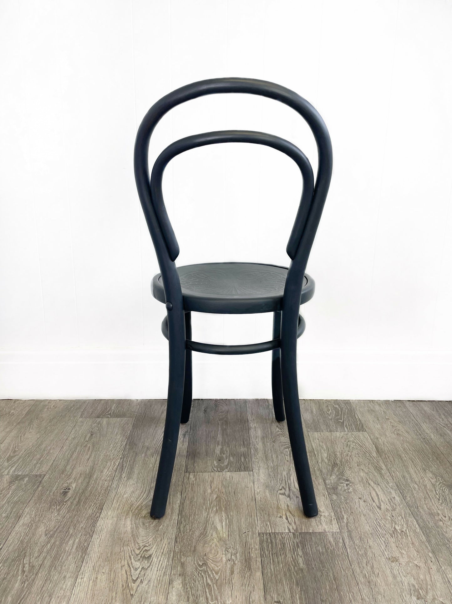 Vintage Grey Bentwood Thonet Style Bistro Chair