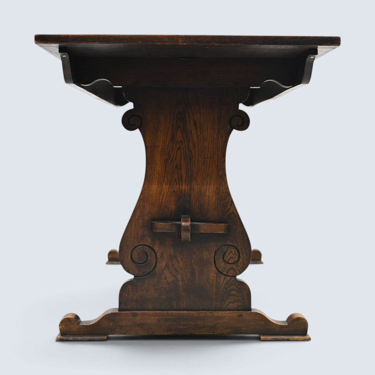 Maple & Co Solid Oak Dining Table Refectory Style 1920s/30s FREE UK Delivery*
