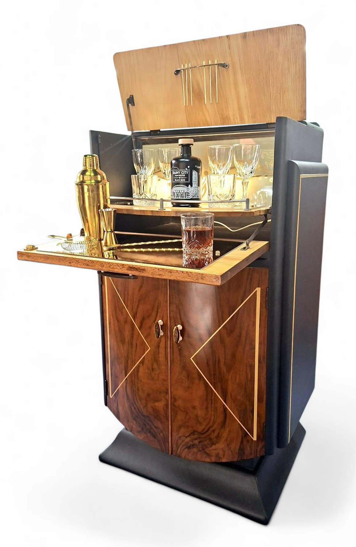 Art Deco Heron Drinks Cabinet