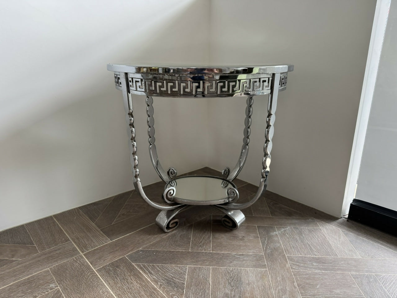 Very High Quality Art Deco Chrome Occasional Table