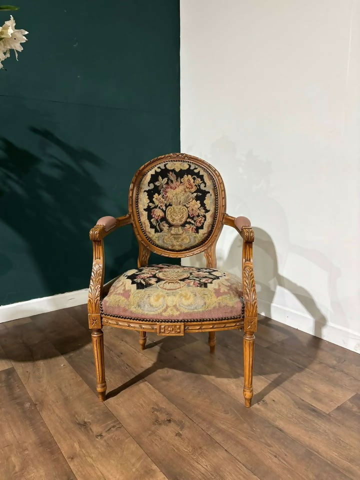 French Fauteuil Elbow Chairb