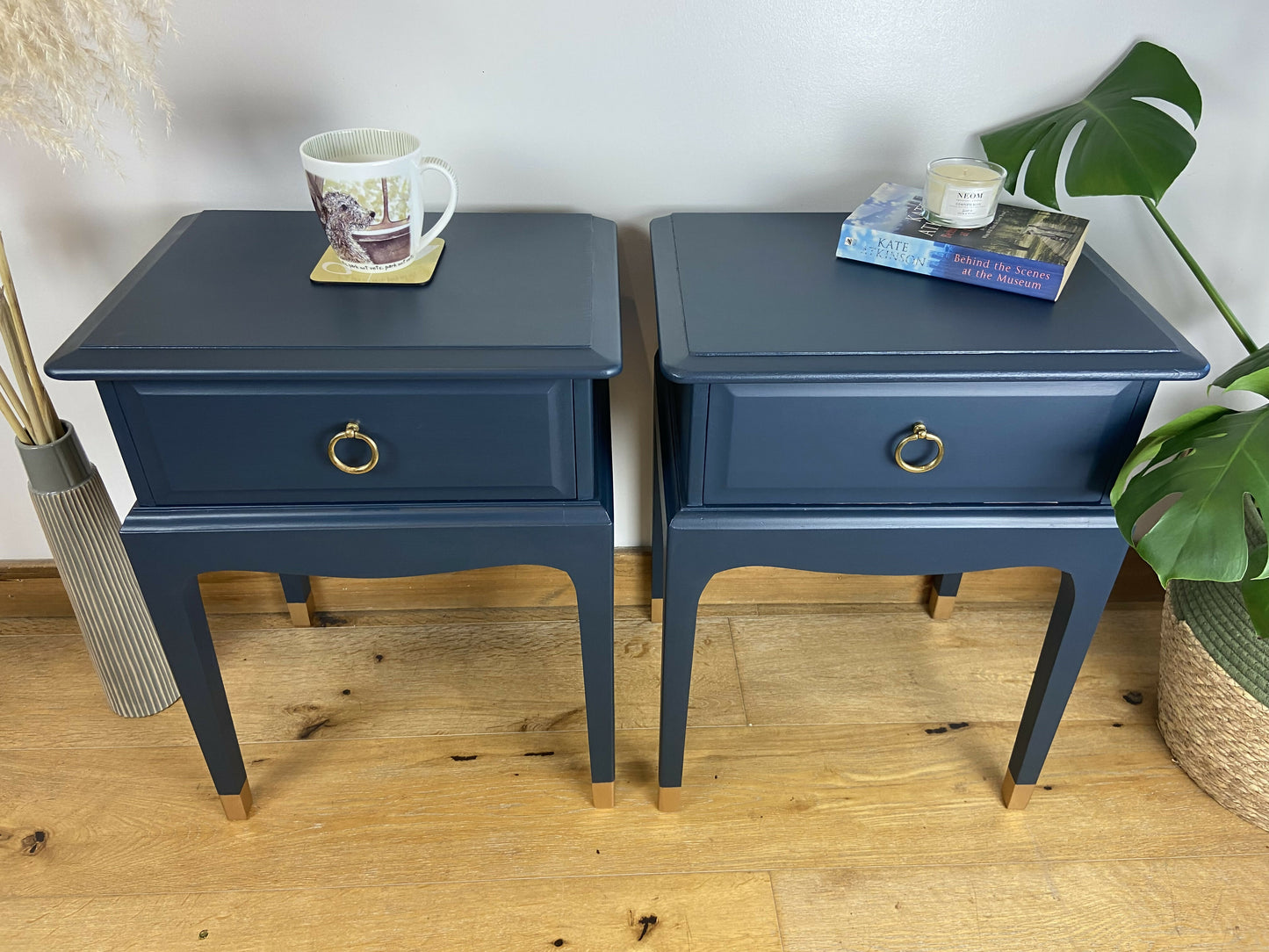 NOW SOLD Stag leggy bedside cabinets (pair)