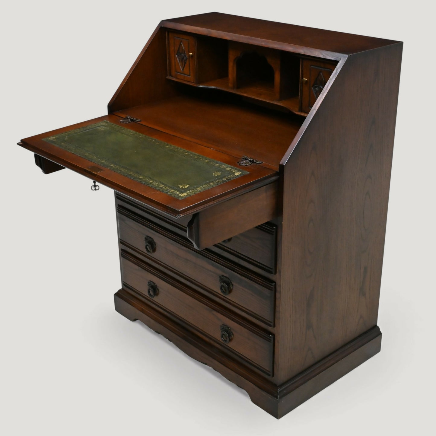 Old Charm Bureau With Fitted Interior 4 Drawers Working Lock FREE UK Delivery*. SBR10973/2509E