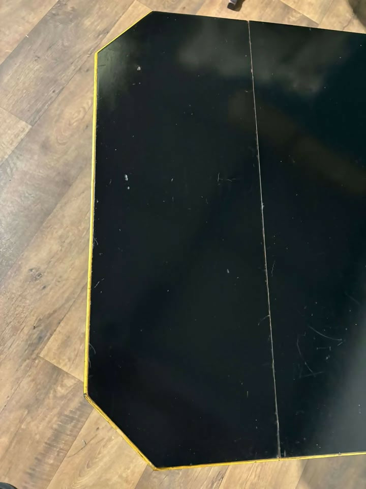 Edwardian Ebony Drop Leaf Side Tablem