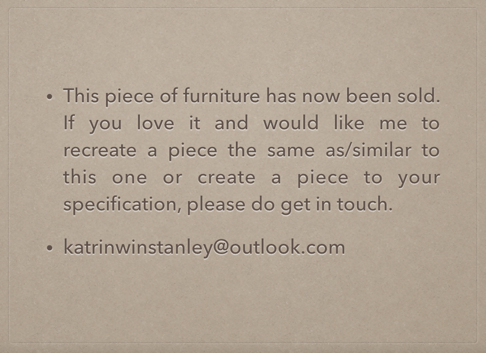 One of a kind blue vintage cocktail cabinet, vintage drinks cabinet, cocktail bar, desk and drinks cabinet combined. Sold, commission available.