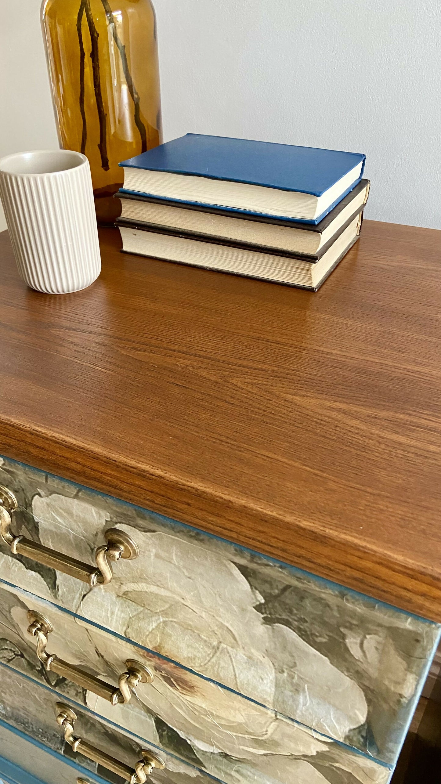 Chest of Drawers G- Plan Hand -Painted in Deep Teal