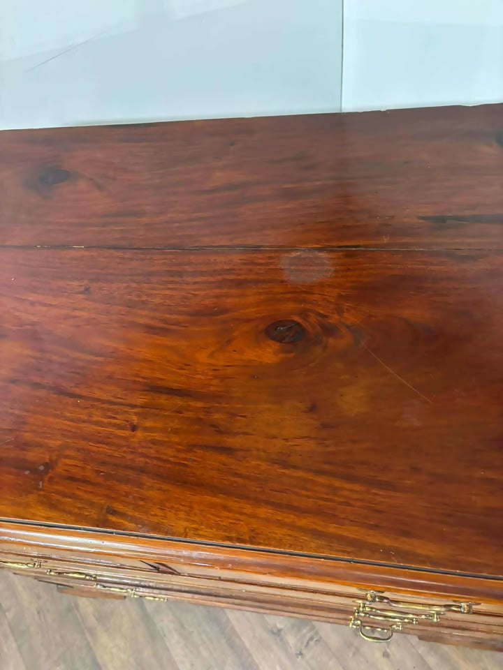Edwardian Large Inlaid Mahogany Chest Of Drawers