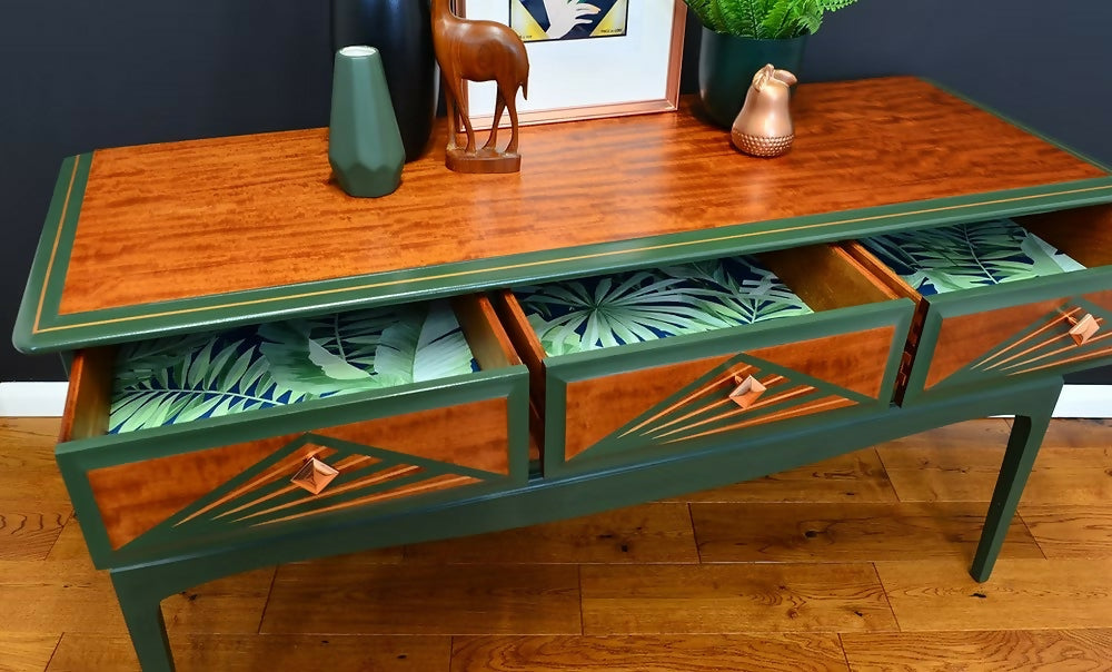 Green Art Deco Sideboard