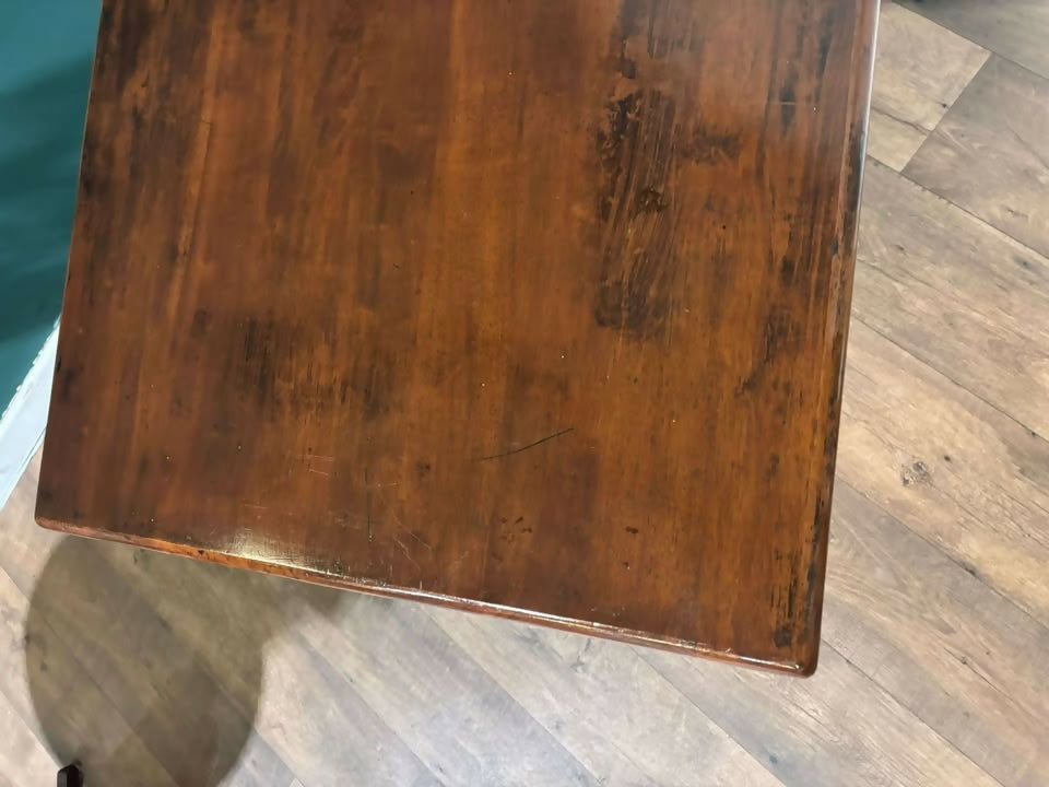 Victorian Cast Iron Pub Table With Mahogany Topz