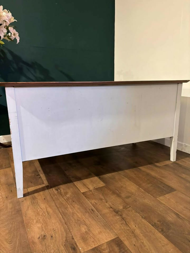 Painted Vintage Teachers Desk