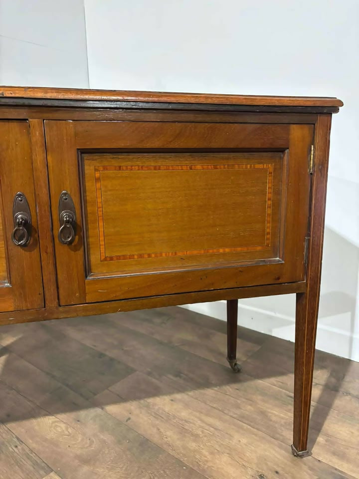 Edwardian Mahogany Inlaid Washstandx